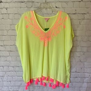 Lilly Pulitzer Kathleen Tunic size S/M Lemon Drop NWT
